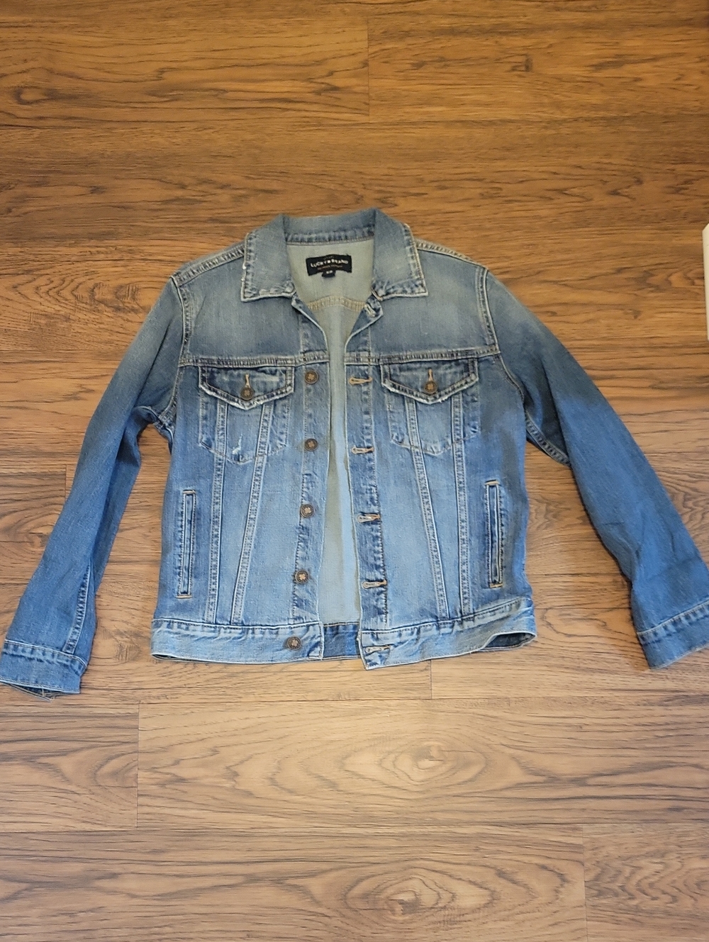 Lucky Brand Light Blue Denim Trucker Jacket